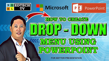 HOW TO CREATE DROP DOWN MENU USING POWERPOINT