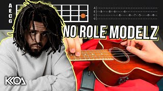 J Cole NO ROLE MODELZ Easy Ukulele Tutorial