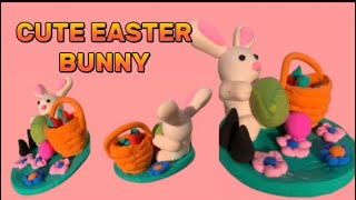 Cute  Easter Bunny  ||Polymer Clay  Tutorial || Clay Ideas |