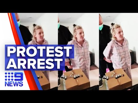 Coronavirus: Pregnant woman charged for encouraging lockdown protests | 9 News Australia