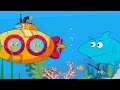 Cats Family in English - Shark vs submarine Cartoon for Kids