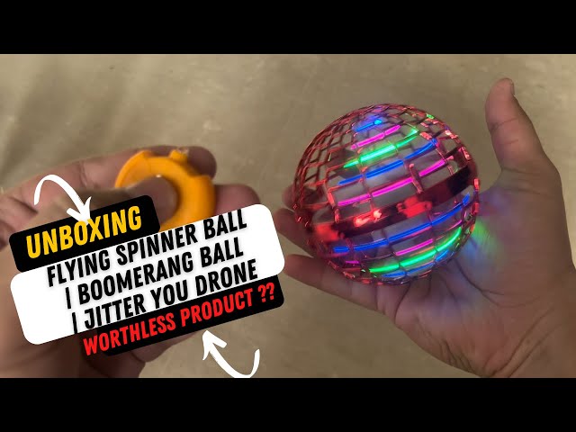 Showcase Jitter Drone, Flying UFO Light-Up Boomerang Ball