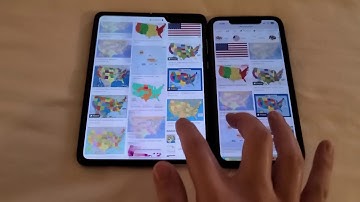 Galaxy Fold vs iPhone XS Max Touch/Scroll Latency Test