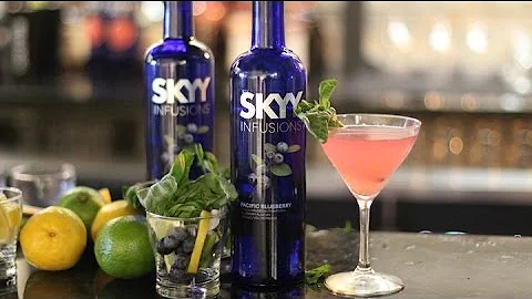 Skyy Infusions Pacific Blueberry - Blueberry Basil Spritzer - Skyy Vodka - DayDayNews