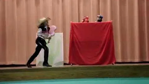 7-year old lip syncing to 'Cotton-Eye Joe'
