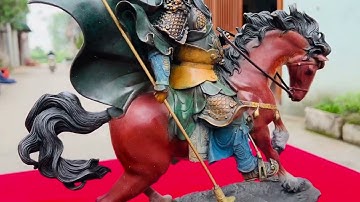 Tượng quan công cưỡi ngựa bằng đồng - 0394000562 ( zalo)
