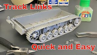 How to Build  Individual Tank Track links [ Quick and Easy Tutorial ] Plastic models