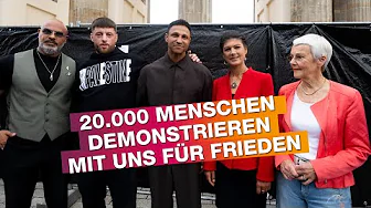 Backstage bei unserer großen Friedenskundgebung