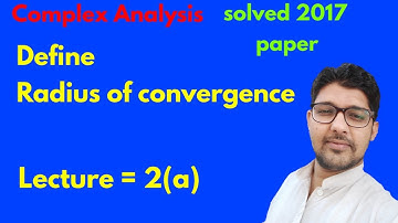Radius of convergence