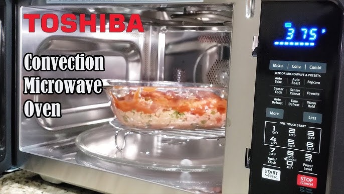 Toshiba ML2-AC28SA(BS) TOSHIBA ML2-Ec10SA(BS) 8-in-1 countertop Microwave  with Air Fryer Microwave combo, convection, Broil, Odor removal, Mute  Functio