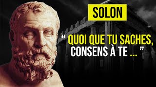 Citations de Solon - Ce que vous devez savoir avant qu'il ne soit trop tard