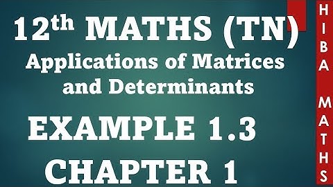12th maths chapter 1 example 1.3 hiba maths