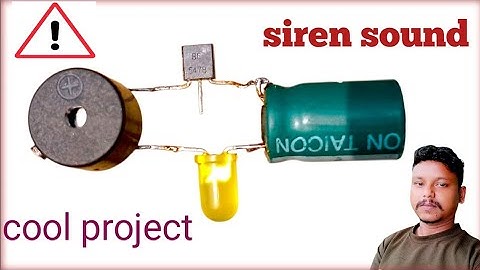 Beep siren sound circuit | using BC 547 transistor | very simple