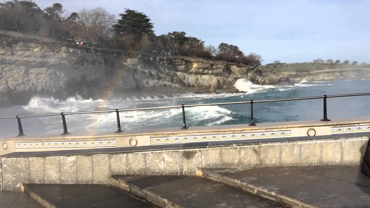 Efectos de la alerta naranja por oleaje en Santander