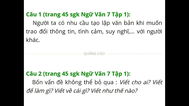 Ngữ văn 7 bài quá trình tạo lập văn bản