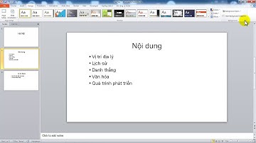 Hướng dẫn thay đổi màu nền (Solid fill) cho Powerpoint phiên bản 2010 trở lên.