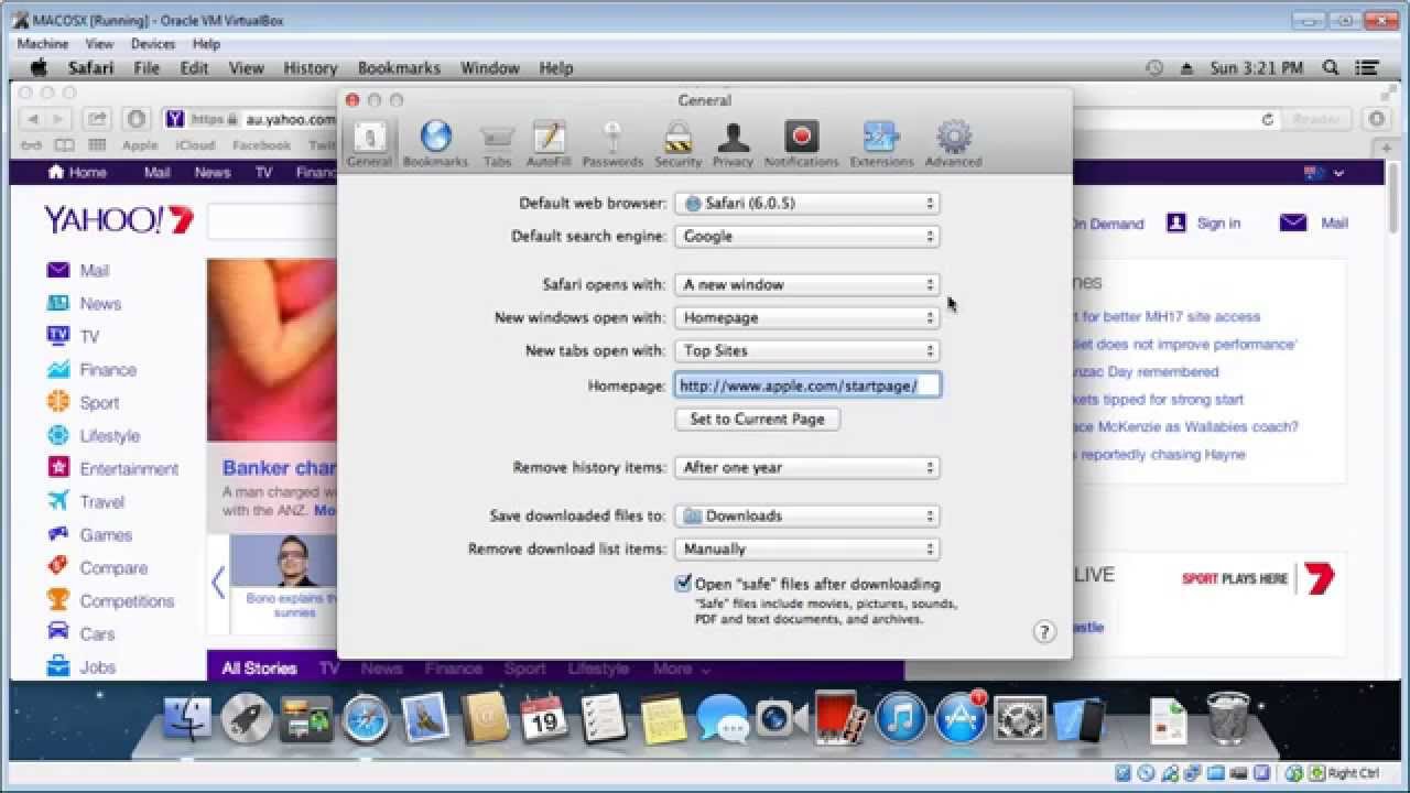 Change Homepage In Apple Safari MAC YouTube