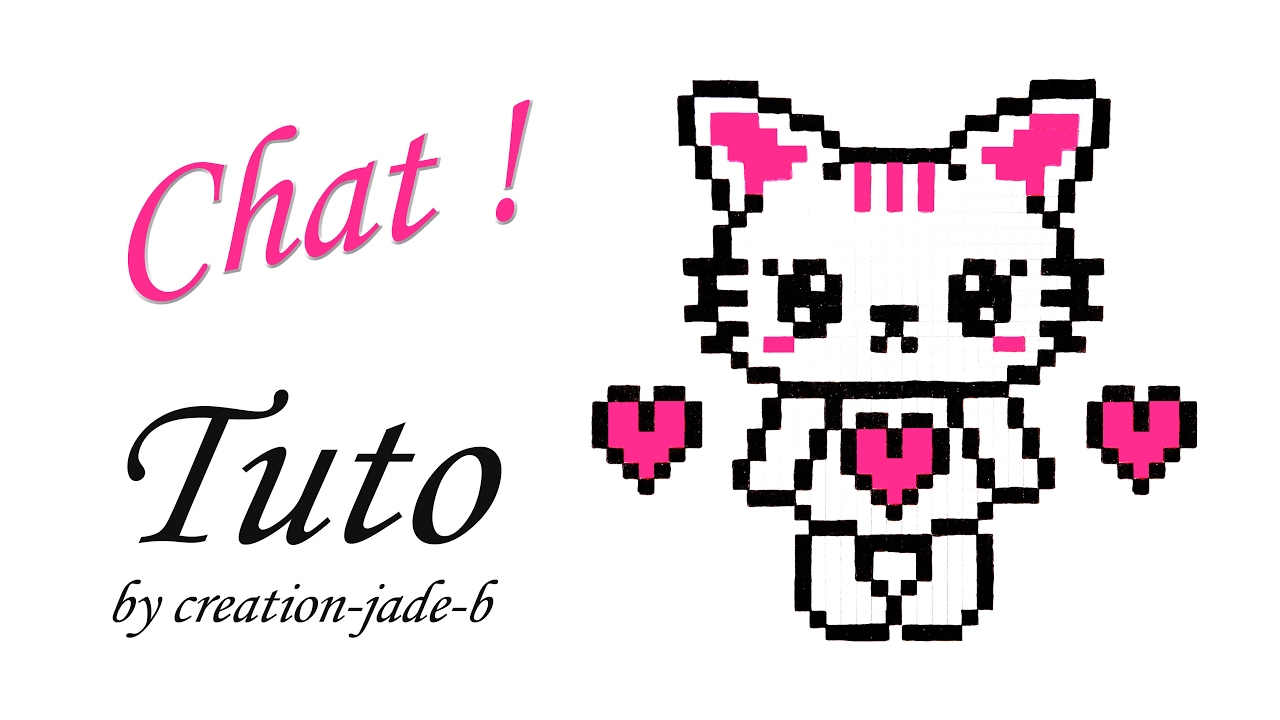 Tuto Pixel Art Chat Kawaii Saint Valentin Youtube