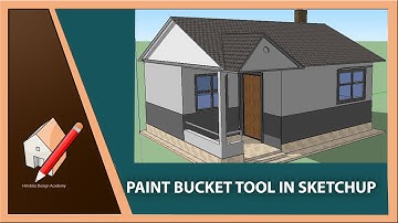 Using a paint bucket tool in SketchUp