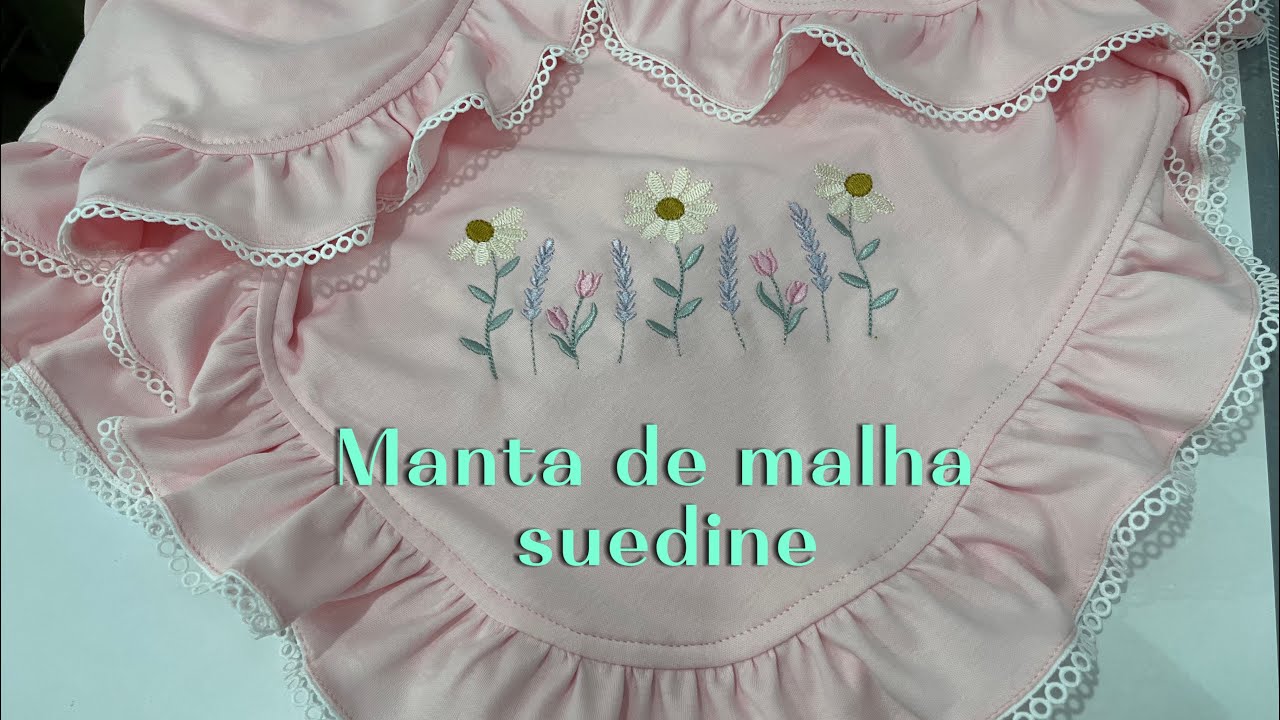 Manta fácil de malha suedine