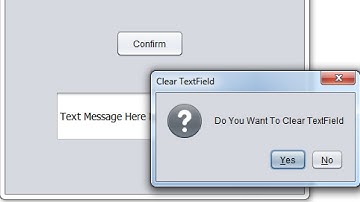 Java Confirmation Message Dialog Example