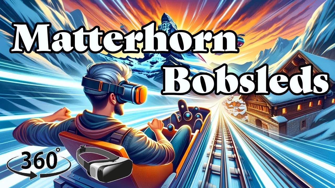 [5K 360°] Ride on Matterhorn Bobsleds | Disneyland California | Full 360° POV