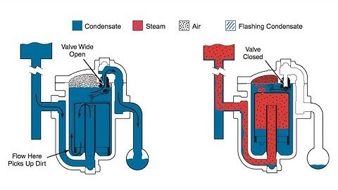 How the Inverted Submerged Bucket Steam Trap Works