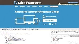 Galen Framework Introduction - Basic layout testing for responsive web page