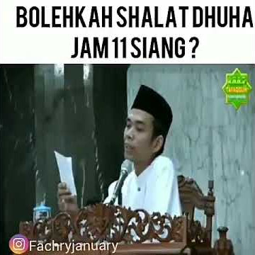 Bolehkah shalat dhuha jam 11 siang?