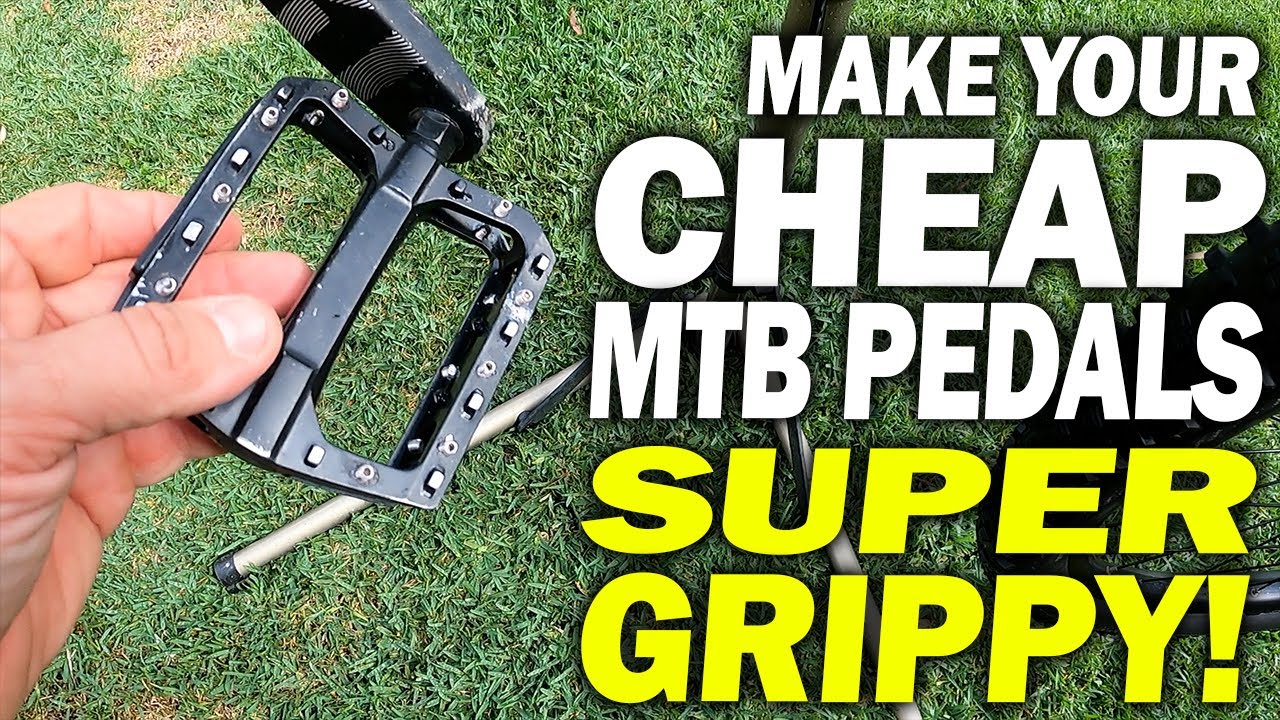 DIY MTB Pedal Mod: Add PINS for More GRIP! (Cheap AliExpress Hack)