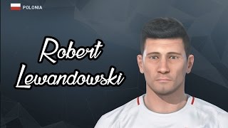 Robert Lewandowski - Bayern De Múnich - Polonia Editor Interno Pes 2017 Ps4-Ps3 Face
