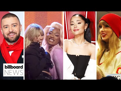 Taylor Swift Cheers on Chiefs With Kelce Family, LE SSERAFIM’s Mini Album & More | Billboard News