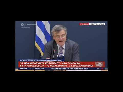 31 νέα κρούσματα κορονοίού στην Ελλάδα