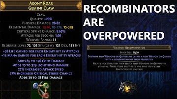 3.18 Recombinators are overpowered! Best Claw Crafting | Path of Exile Sentinel League