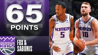 De'Aaron Fox & Domantas Sabonis COMBINE for 65 points! | February 1, 2023