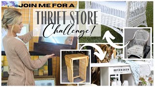 Thrift Store Challenge ~ Thrift Store Haul ~ Goodwill Furniture Makeovers ~ Thrift Store Makeovers