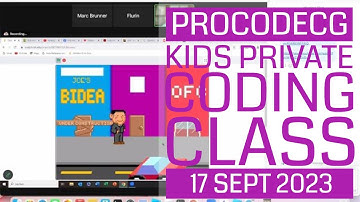 ProCodeCG Kids Private Coding Class - Flurin & Corsin - 17 Sept 2023