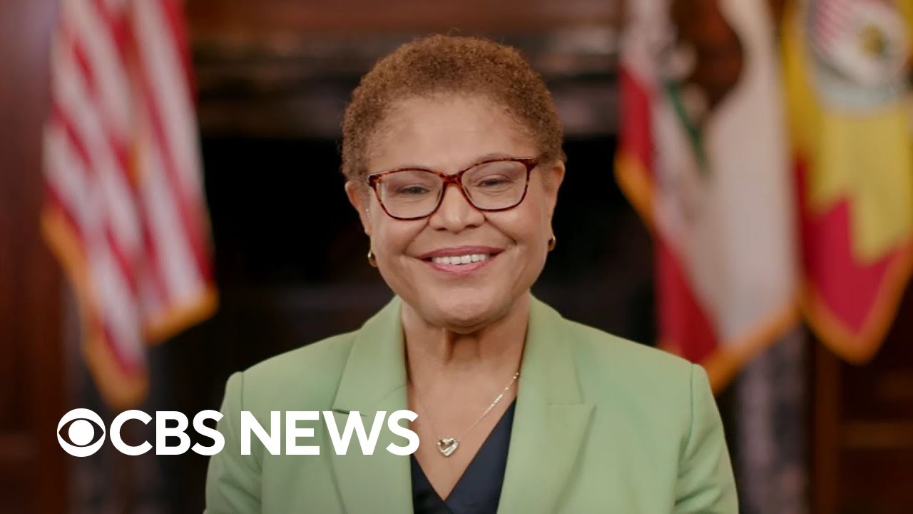 New Los Angeles Mayor Karen Bass contends with homeless crisis - YouTube