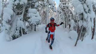 Snowshoeing at mount Washington