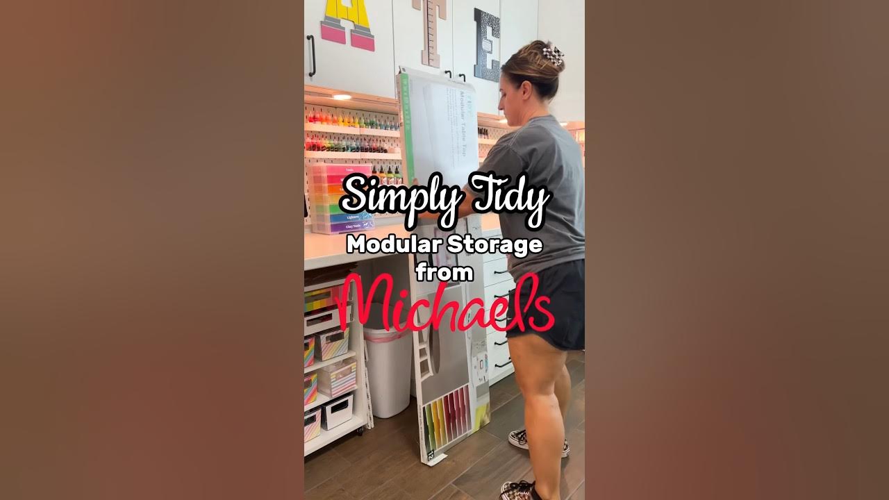 ad I ramped up my craft room storage using the NEW Simply Tidy Modula