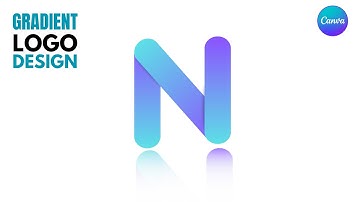 How to Create gradient logo in canva ? | Canva Logo Design lHow to make a Logo in canva