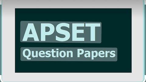 APSET 2021 #Paper 1@Computer Science and application @31.10.2021