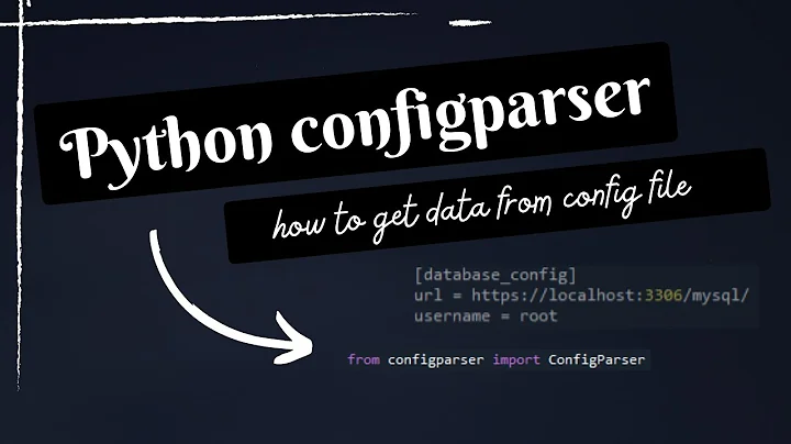 Python configparser - How to get data from config file