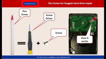 How to fix Seagate hard drive firmware problem part 3/4 :Pen Screw