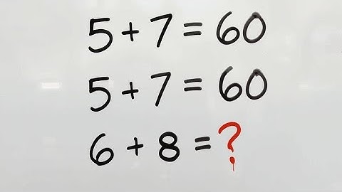 Only Geniuses Can Solve This Math Pattern! 🔥 | 6 + 8 = ?