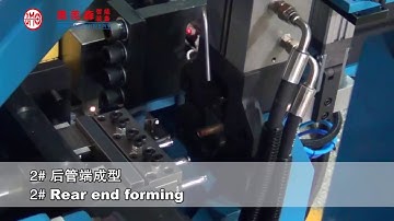 one tube cutting, two tube bending for two heads (left and right bending)--OMS MACHINERY