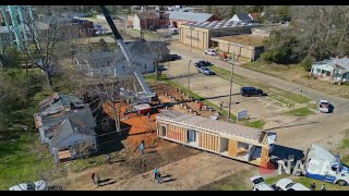 NACA installation of the first house in Selma, Alabama