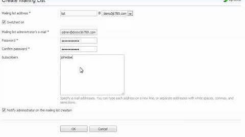 PLESK (15) - How to create Mailing Lists in PLESK