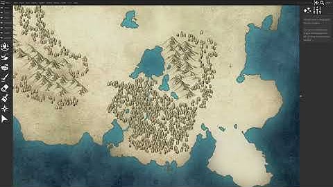 How to make a map using Wonderdraft Part 3 Lakes & Rivers
