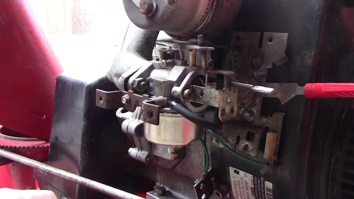 Gas leaking from small engine carburetor